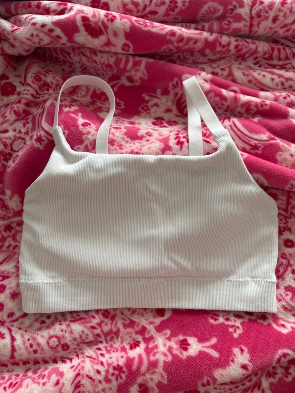 NWOT Aerie White Ribbed Seamless Bralette - Women Intimates